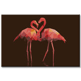 Malen nach Zahlen Polygon Art Flamingo Versand from DE