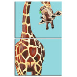 Malen nach Zahlen Giraffe mit gebogenem Hals 2-teilig Versand aus DE