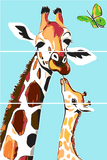 Malen nach Zahlen Giraffe mit gebogenem Hals 3-teilig