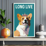 Painting by Numbers The Queen's Dog Queen with Crown Shipping from DE