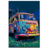 Painting by Numbers Retro Van VW Bulli Shipping from DE