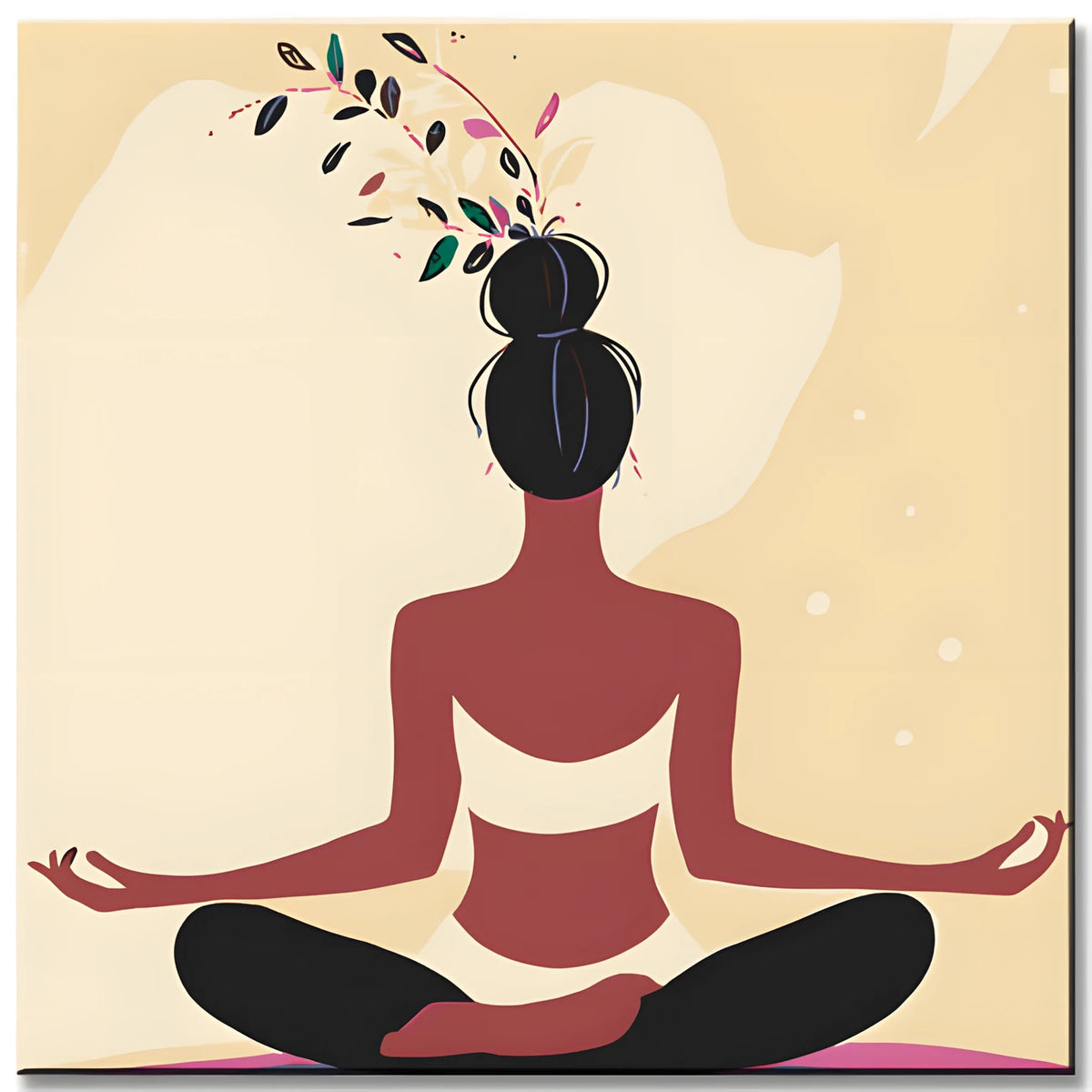 Malen nach Zahlen Kunst Sitzmeditation Versand from DE
