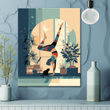 Malen nach Zahlen Kopfstand Yoga Kunst Versand from DE