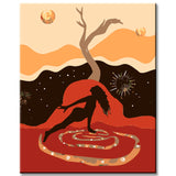 Malen nach Zahlen Kopfstand Yoga Kunst Versand aus DE