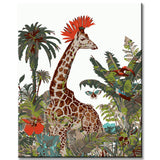 Malen nach Zahlen Tropische Giraffe