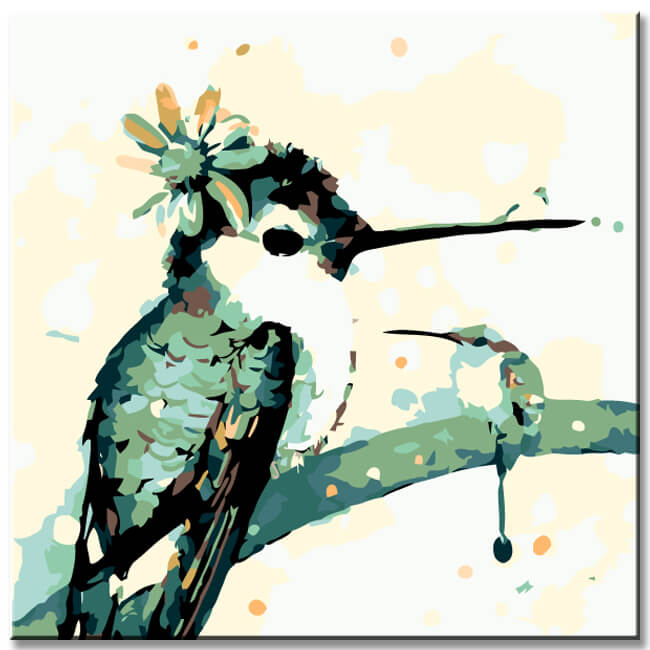 Malen nach Zahlen Moderne Kunst Vögel I