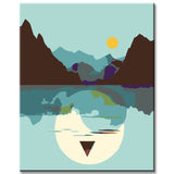 Malen nach Zahlen Kunst Sturm und Ruhe