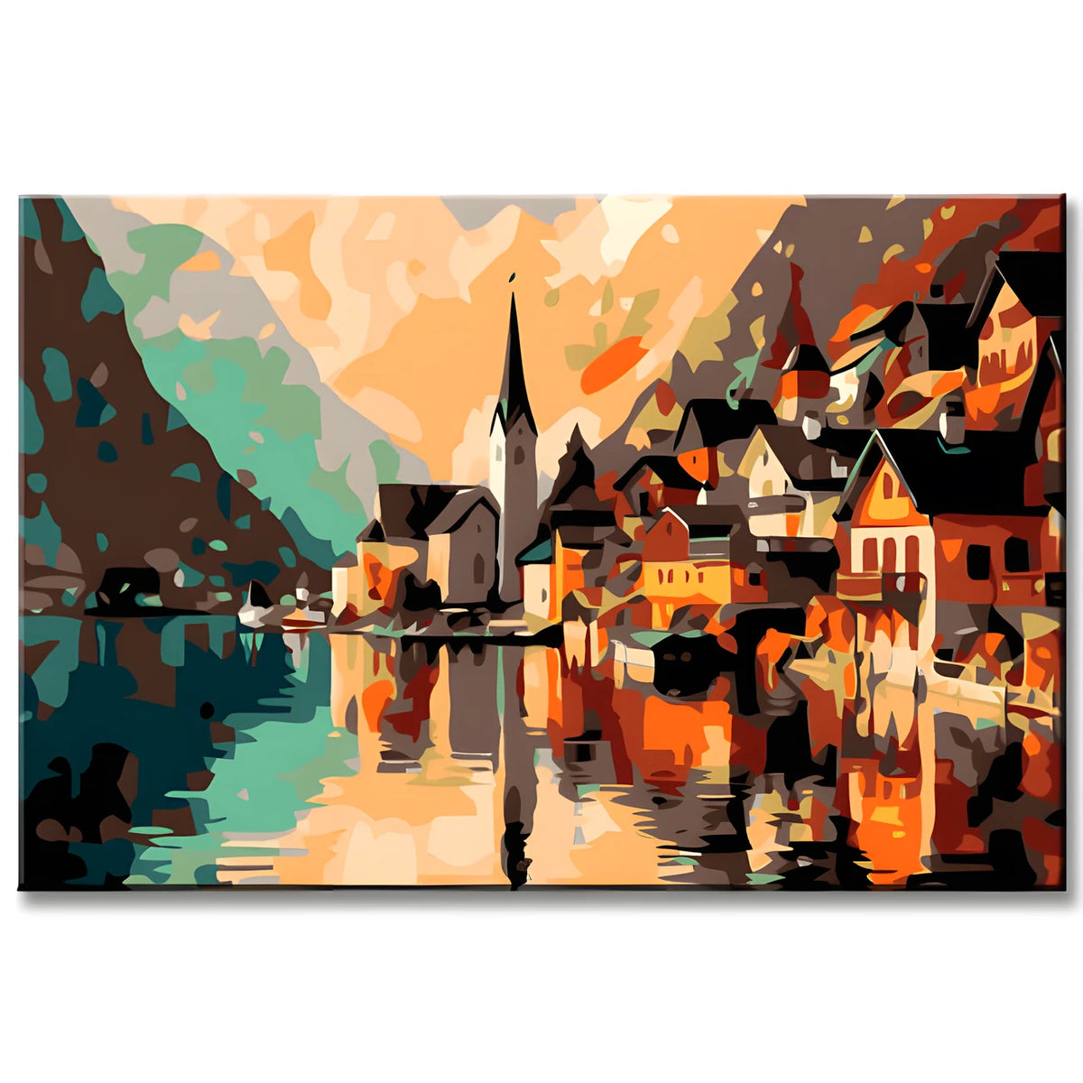 Malen nach Zahlen Hallstatt Oesterreich