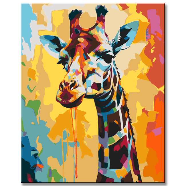 Giraffen-Dadaismus - Malen nach Zahlen