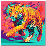 Paint by Numbers: Leopard Abstract