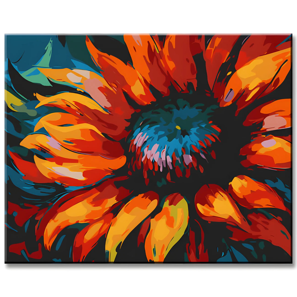 Sonnenblumen Blüte Malen nach Zahlen