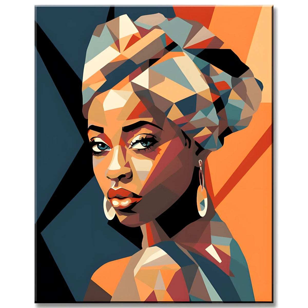 Malen nach Zahlen Kunst - Afrikanische Schönheit