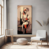 Malen nach Zahlen Frau Abstrakte Kunst