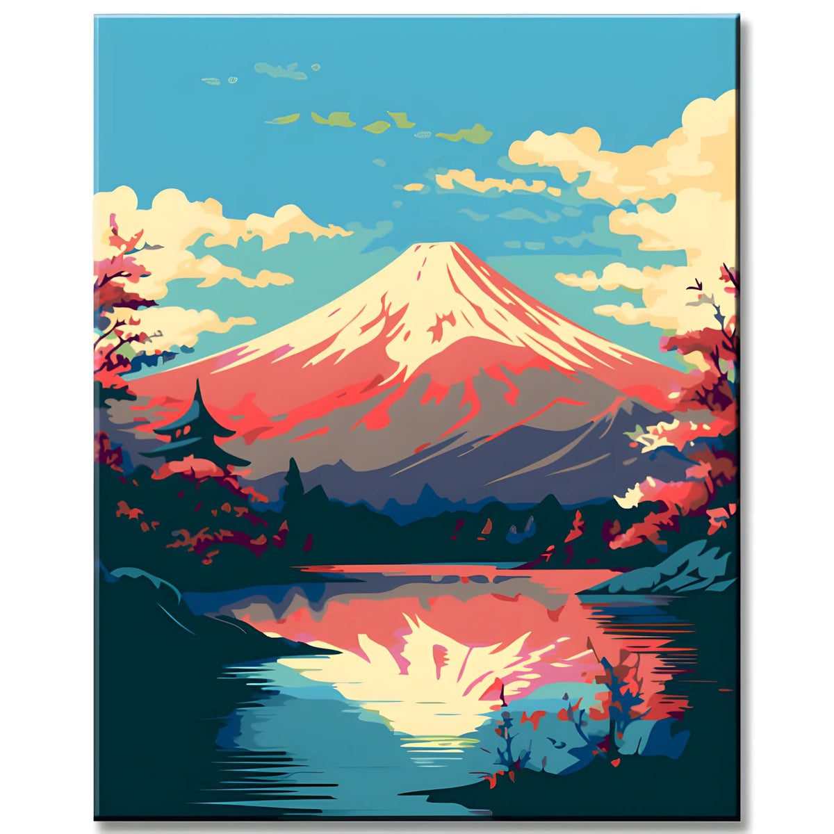 Colorful Fuji - Paint by Numbers