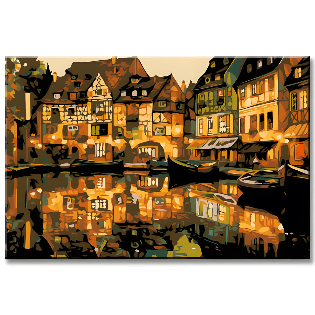 Milling after Zahlen Illustration Fachwerk Altstadt