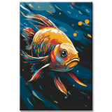 Farbenfroher Fisch - Malen nach Zahlen Tierkunst