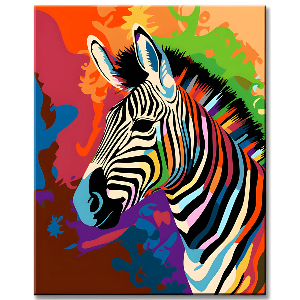 Malen nach Zahlen Tierkunst Malerei Zebra