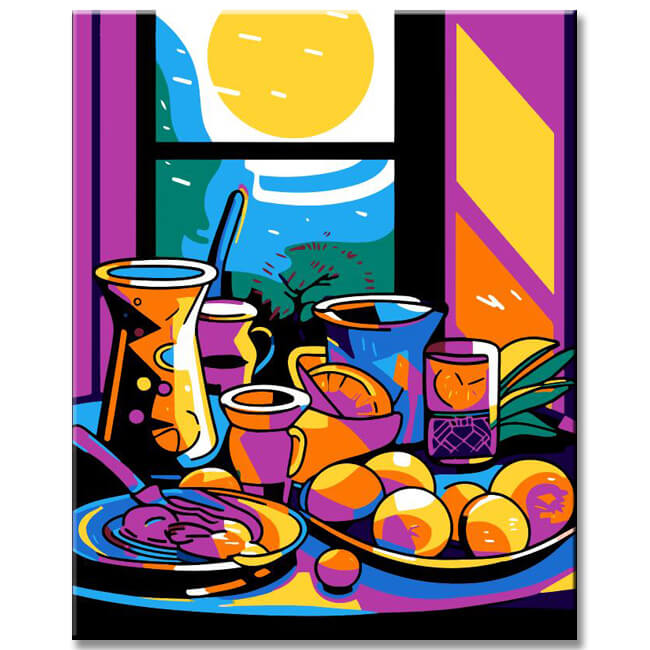Pop Art Objekte - Malen nach Zahlen