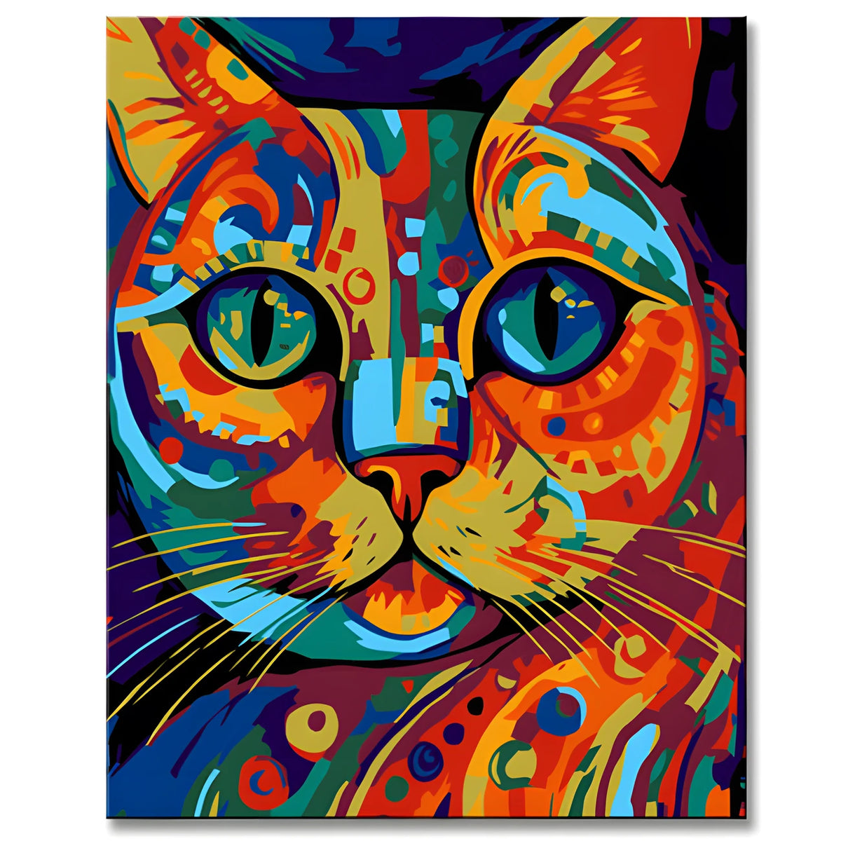 Ragdoll Katze in Picasso-Stil Malen nach Zahlen