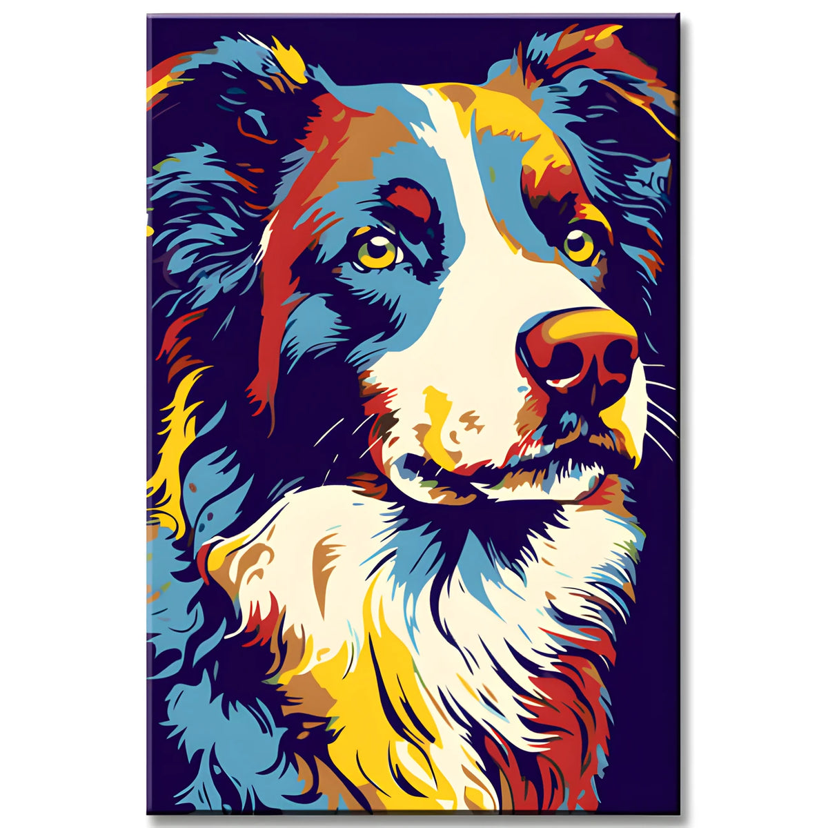 Bunte Border Collie - Malen nach Zahlen