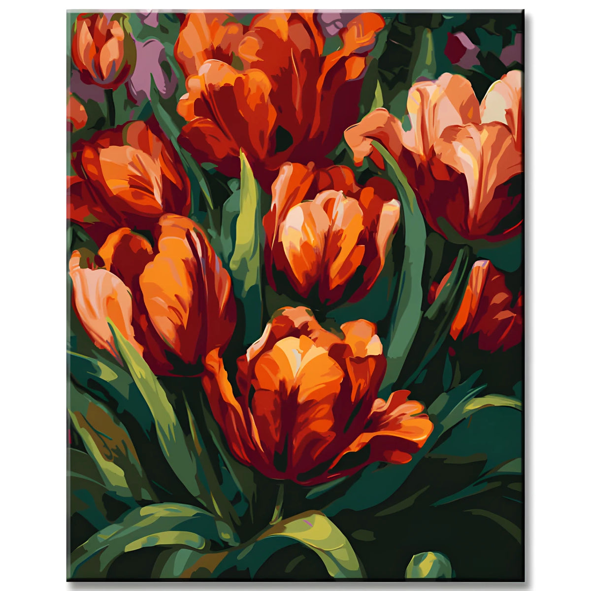 Fascinating Tulips: Malen nach Zahlen