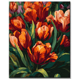 Fascinating Tulips: Malen nach Zahlen