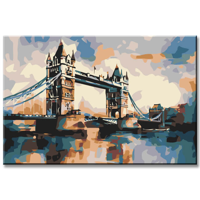Malen nach Zahlen Tower Bridge London Malerei