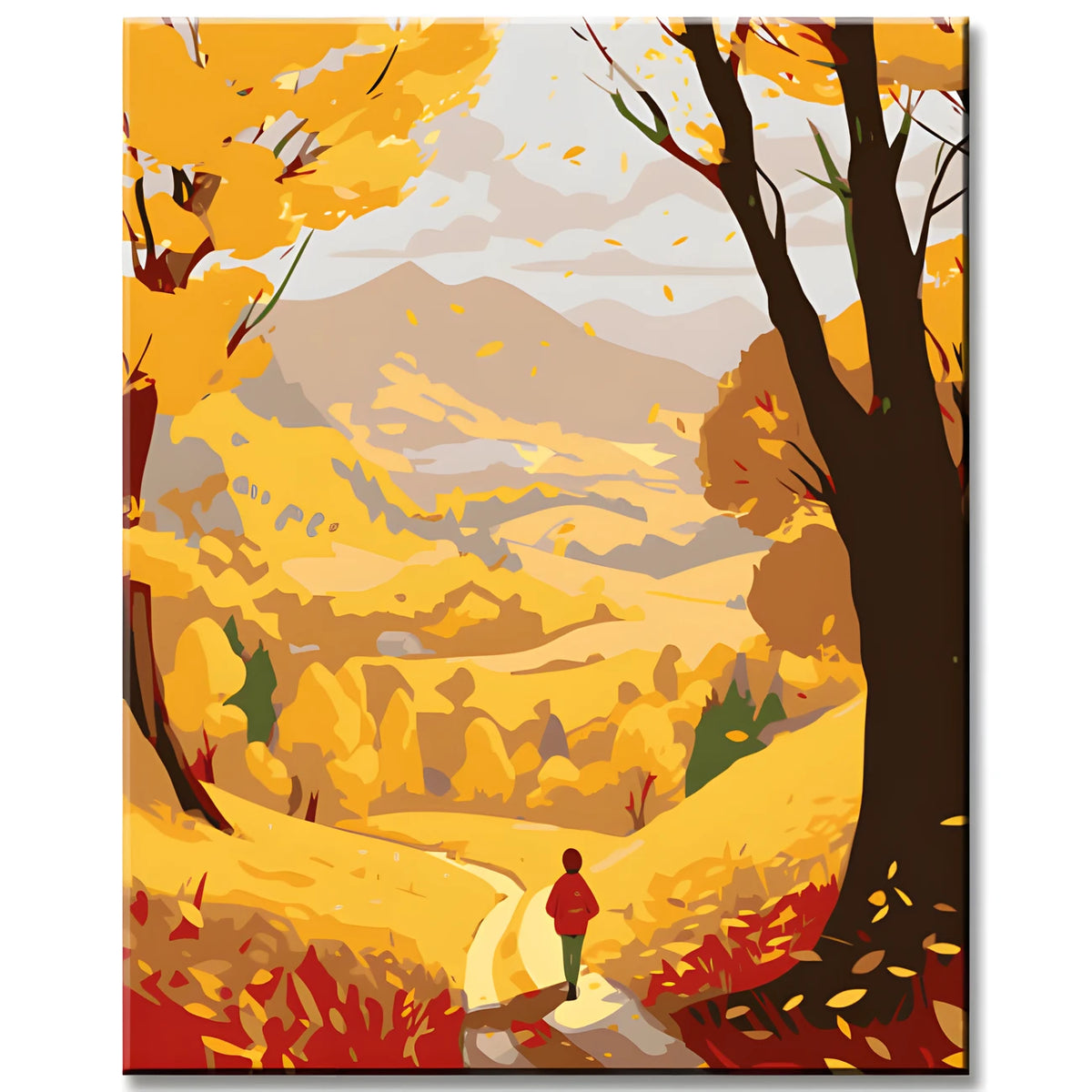 Grind nach Zahlen Goldener Herbst