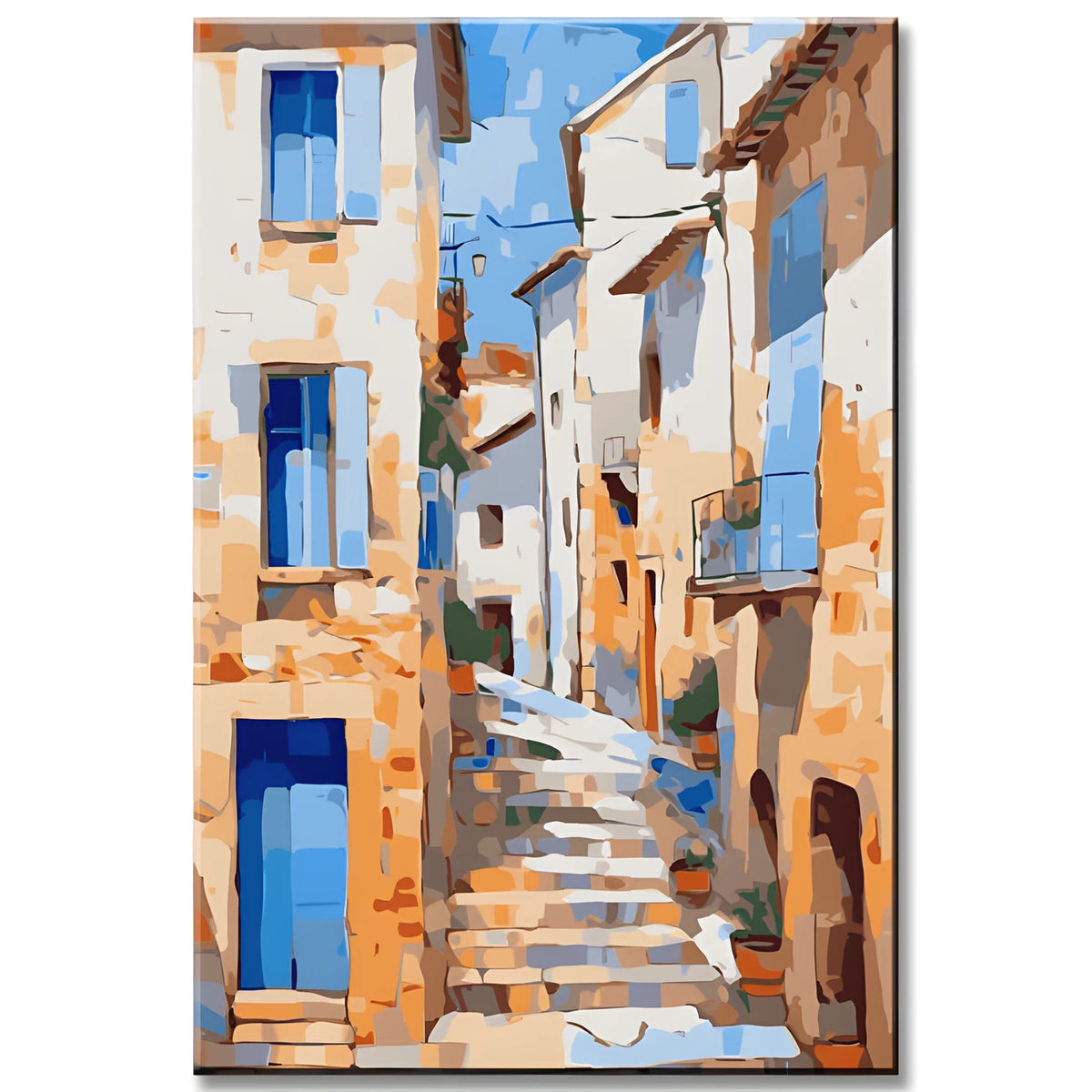 Altstadt Spanien Malen nach Zahlen