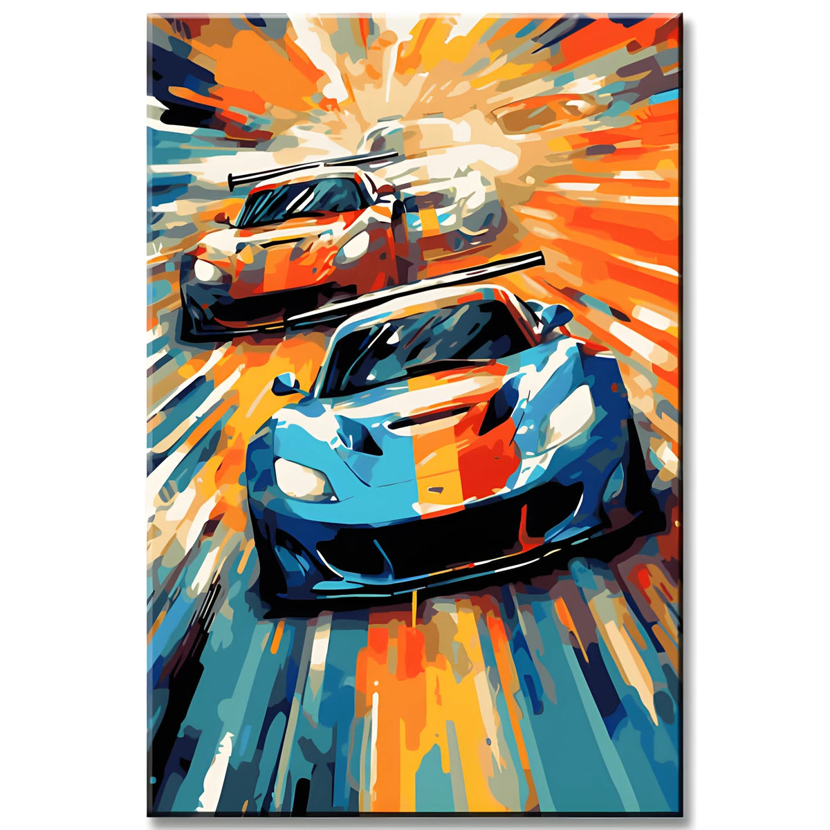 Nascar Modern Art Paint by Numbers