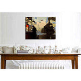 Malen nach Zahlen Bilder Mann am Bahnsteig