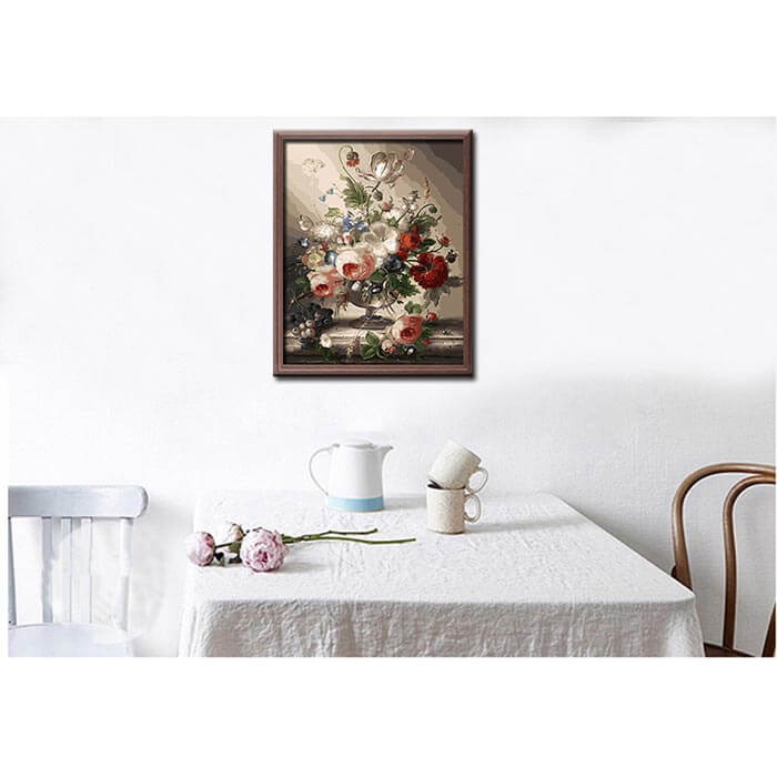 Malen nach Zahlen Rosenstrauss