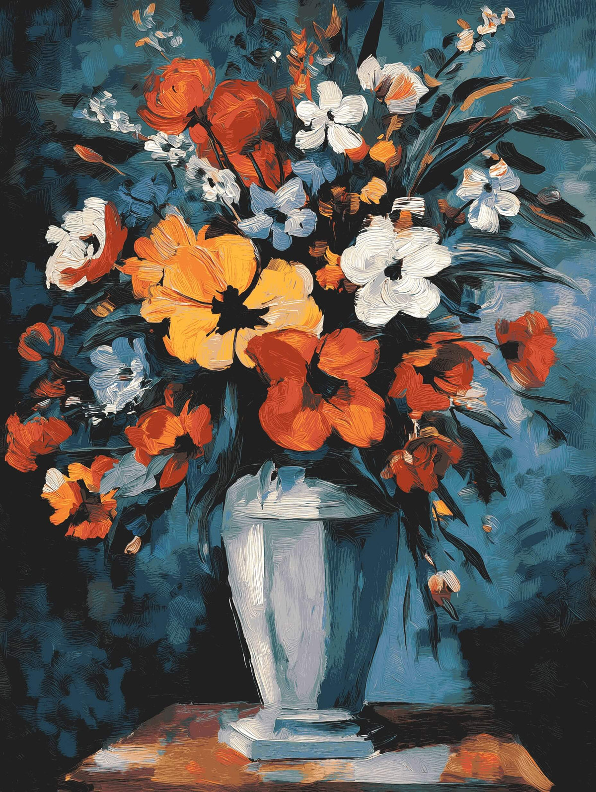 Grind nach Zahlen Pfingstrosen