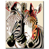 Paint by numbers zebra