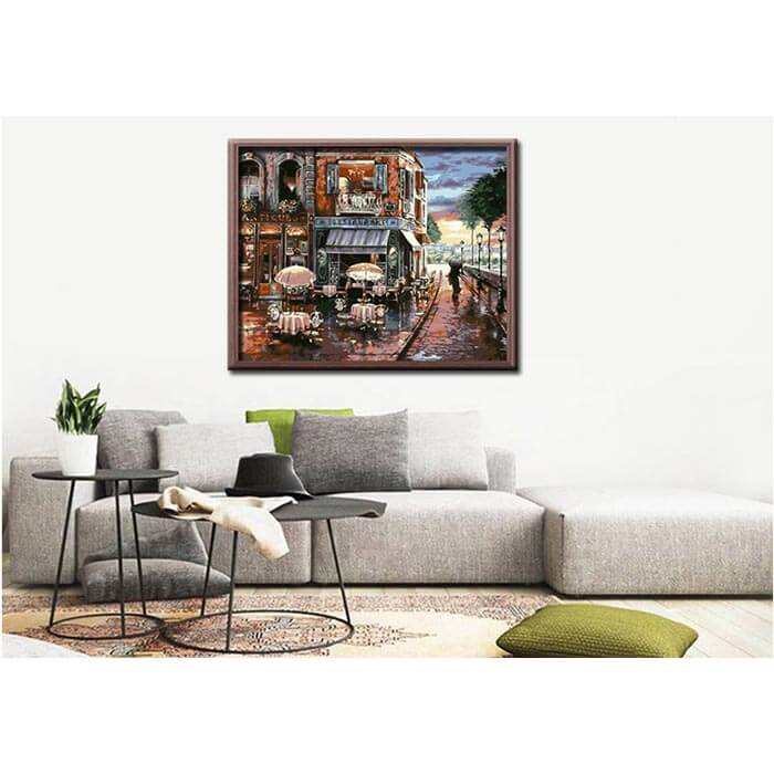 Malen nach Zahlen Historisches Restaurant