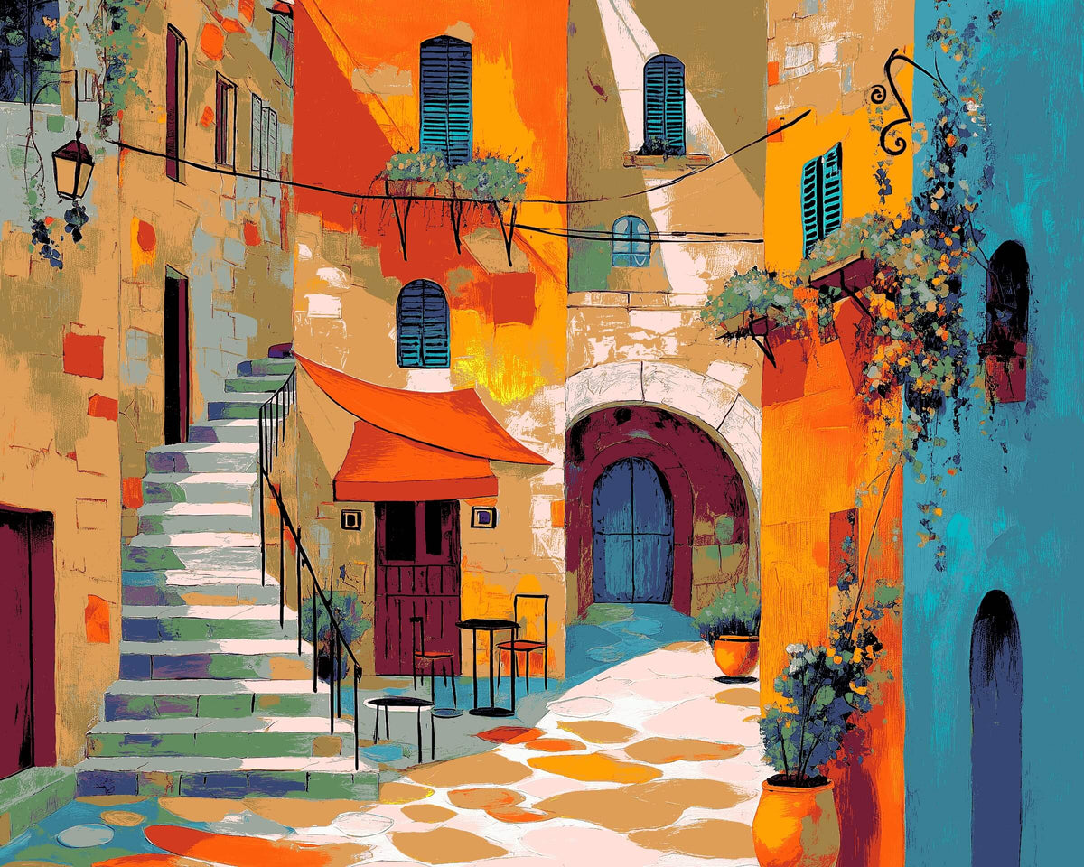 Paint by Numbers Old Town Café