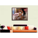 Malen nach Zahlen Bilder Stillende Mutter