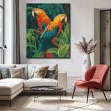 Grind after eating bird parrots