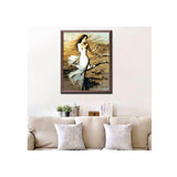 Malen nach Zahlen Frau in weiss