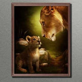 Malen nach Zahlen Tiere lowenbaby