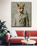 Malen nach Zahlen Lustige Tiere Fuchs im Anzug