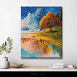 Malen nach Zahlen Bilder 4 Jahreszeiten Rotationsbild