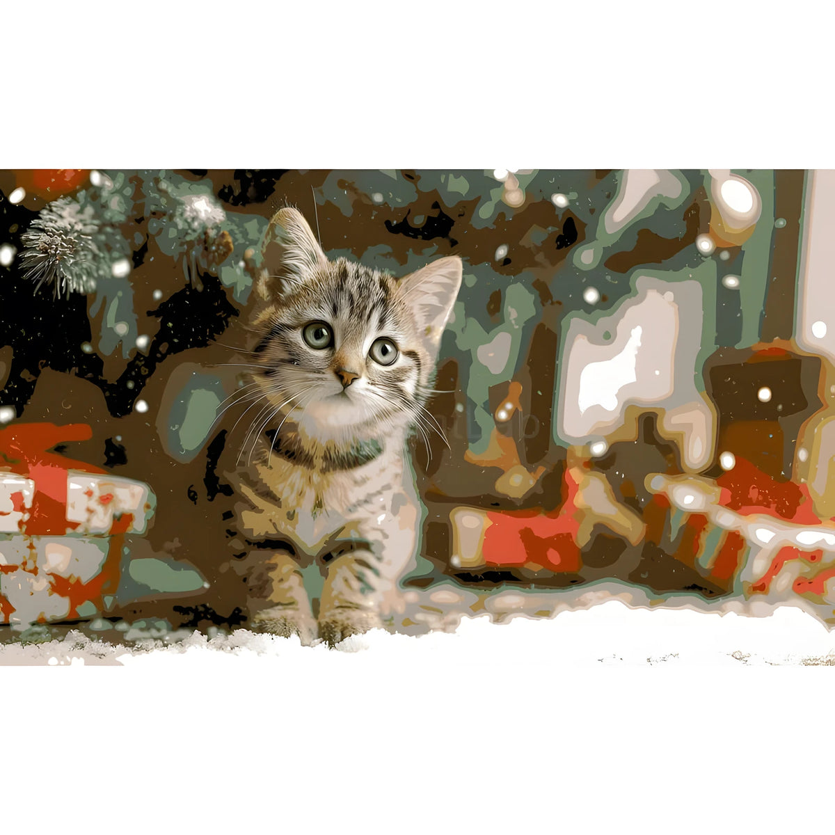 Malen nach Zahlen Nikolaus Katze