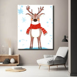 Malen nach Zahlen Hirsch mit Schal