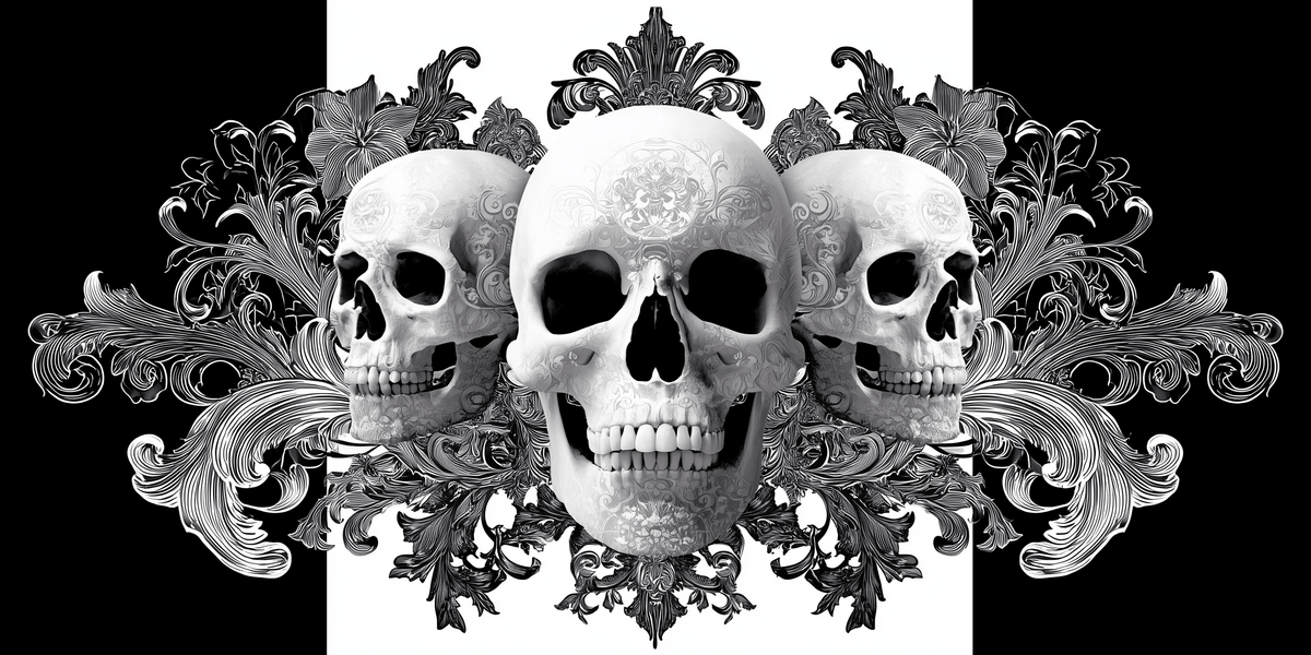 Malen nach hallen halloween totenkopf 5 teilig