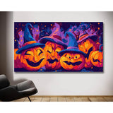 Malen nach Zahlen Halloween Kürbisse Trick or Treat