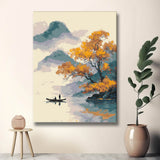 Grind nach Zahlen China Blaue See