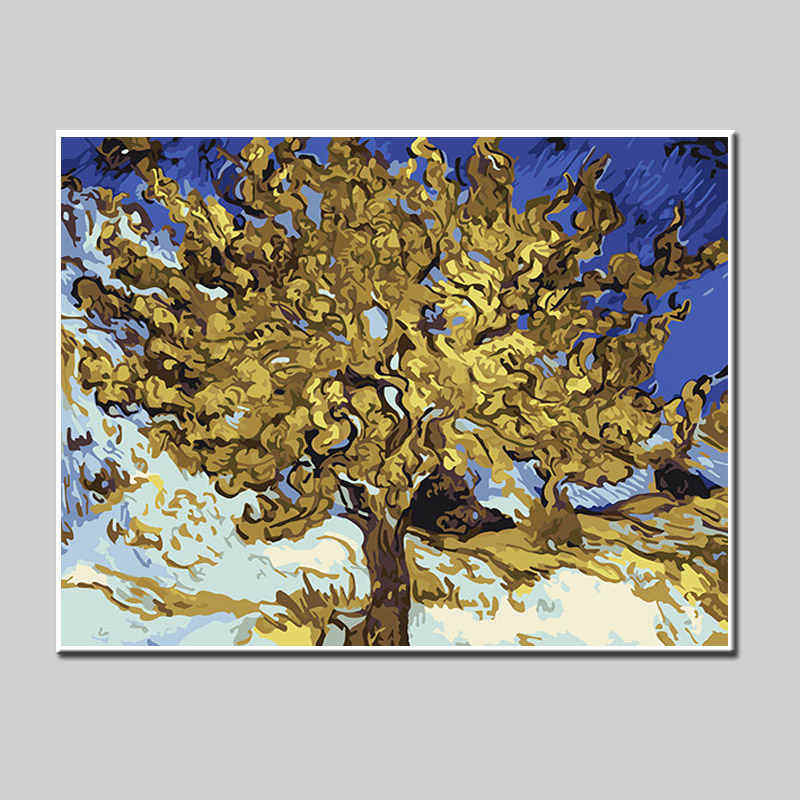 Malen-nach-Zahlen-Abstrakter Baum