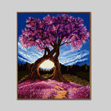 Malen-nach-Zahlen-Fantasy Baum