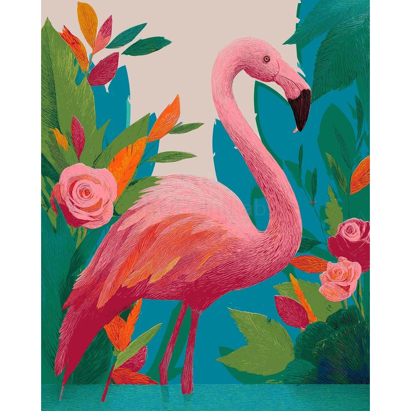 Grind after a rose flamingo